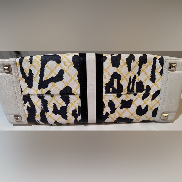 L.A.M.B Gwen Stefani Lg Leopard Print Top Handle Satchel - Picture 7 of 12